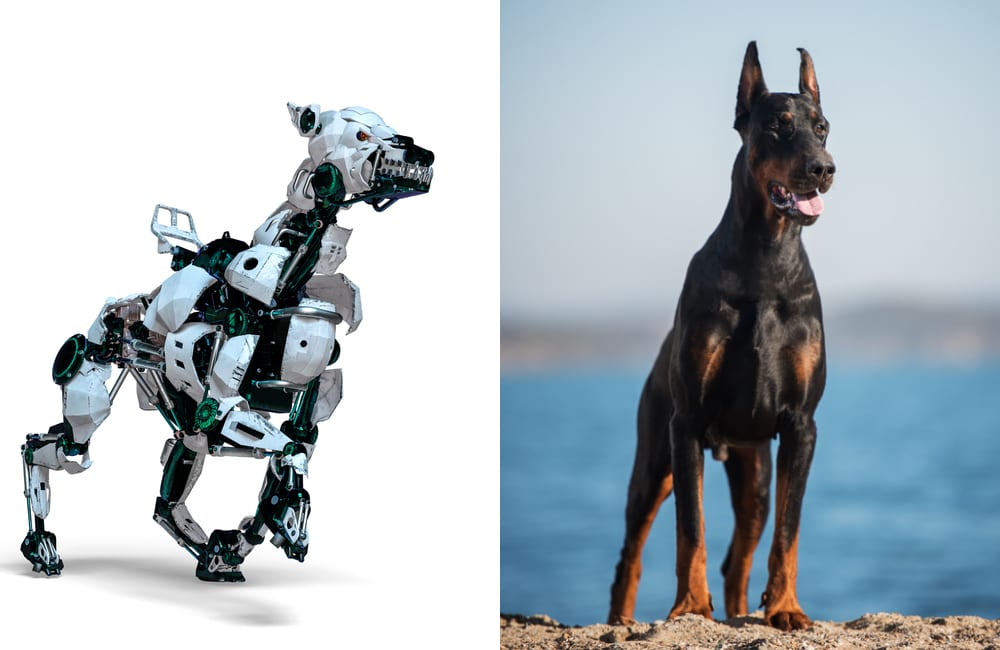 Robot Dog - Doberman @DM7 / Shutterstock.com - @Alexandra Morrison Photo / Shutterstock.com